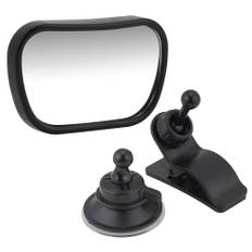 360 degrees Rotated Two In One Inside Car Safety Care for Baby Back Seat Rear View Adjustable Mirror