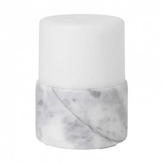 Duni LED ljusstakar Bright Marble 105 x 75mm 4st