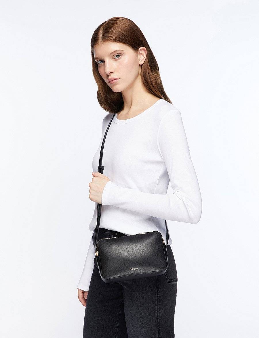 FOIL LOGO ELONGATED CAMERA BAG - Crossbody Bags