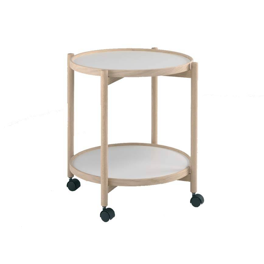 James serveringsvogn 5054 Melamin eg natur Ø50cm