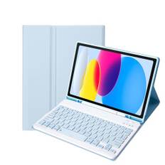 Tangentbord fodral för Samsung Galaxy Tab S9 FE 10,9 tum/Tab S9 11 tum med S Pen Holder,Skyddsfodral med avtagbart trådlöst tangentbord för Galaxy Tab S9 2023