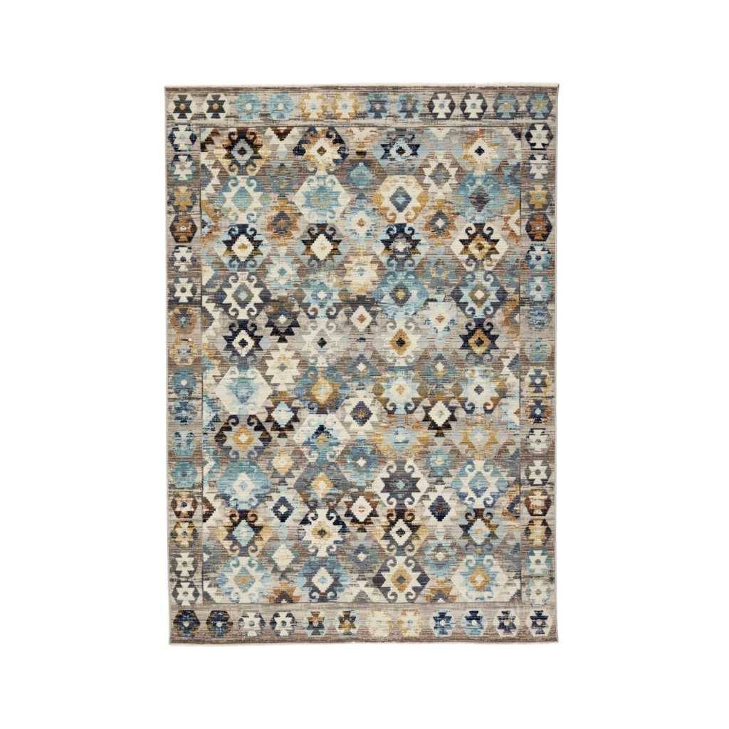 Rezas Everyday Kelim 1 Gulvtæppe 240 x 340, Brown Blue.