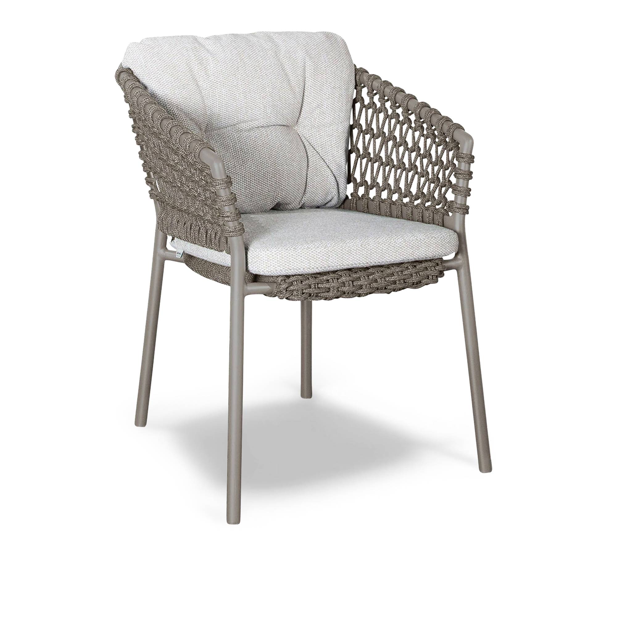 Cane-Line - Ocean Stol Taupe/Light Brown - Udendørs spisebordsstole - Cane-line Design Team - Brun - Metal