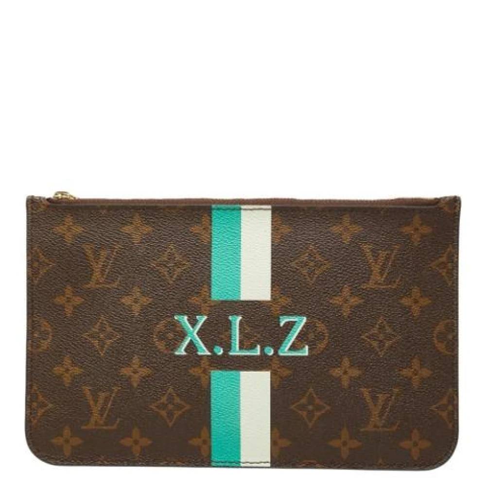 Louis Vuitton Vintage Pre-owned Handbag- Pouch - Vintage - Dame - Brun - ONE SIZE - Læder
