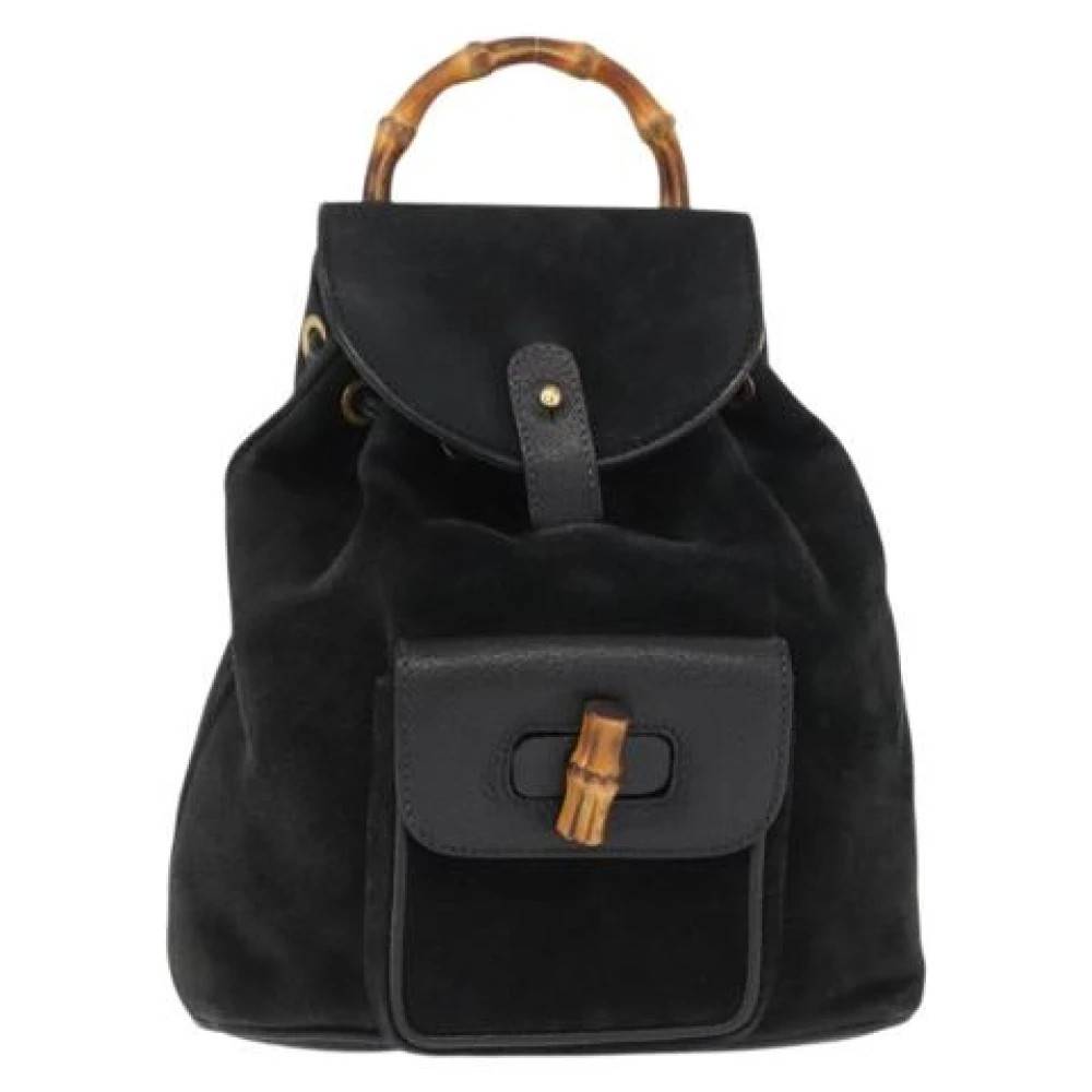Gucci Vintage - Pre-owned Vintage bambu ryggsäck Vintage - Dam - ONE Size - Bambu