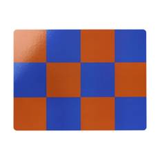 Hem Check dækkeserviet 30x40 cm 2-pak Terracotta-cobalt
