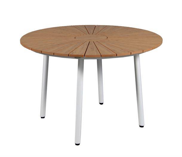 DaneLine Adam Havebord Ø110 cm - Nonwood - Hvid