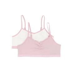 POLO RALPH LAUREN KIDS - bralette med logotypband - barn - bomull/Elastan - S - Vit