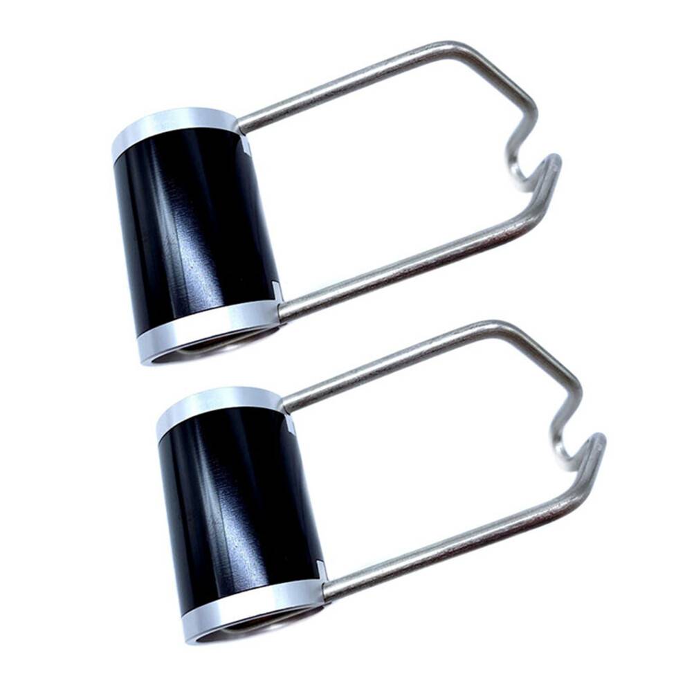 2X Superlight Front Light Bracket Bike Light Holder for Folding Bicycle Accessories(Black Silver)