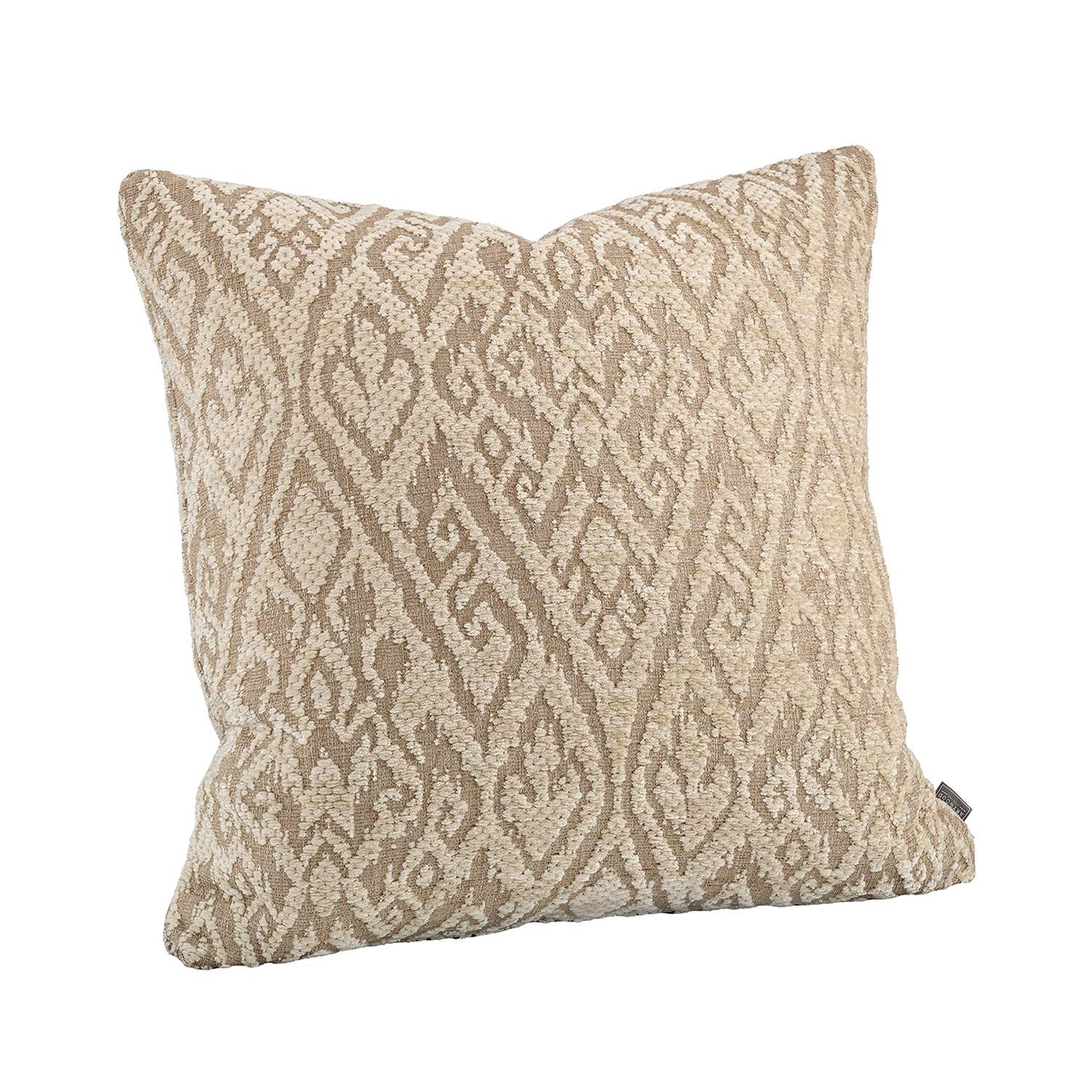 Kuddfodral Aurelia damask light brown - Beige/Brun