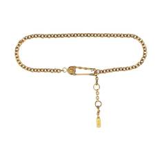 Versace, Accessoarer, Dam, ONE Size, Kedja Bälte med Medusa Accents och Säkerhetsnål