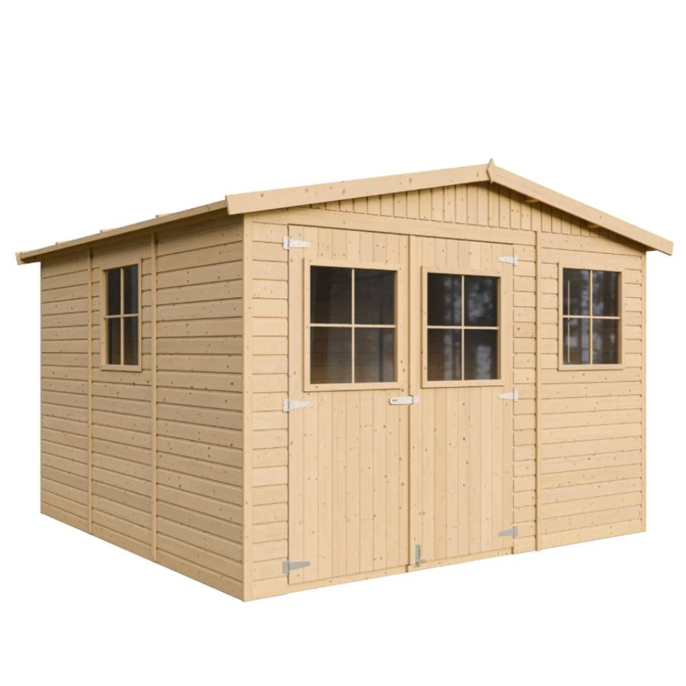 Förråd i trä 303 × 297 cm – 9 m²