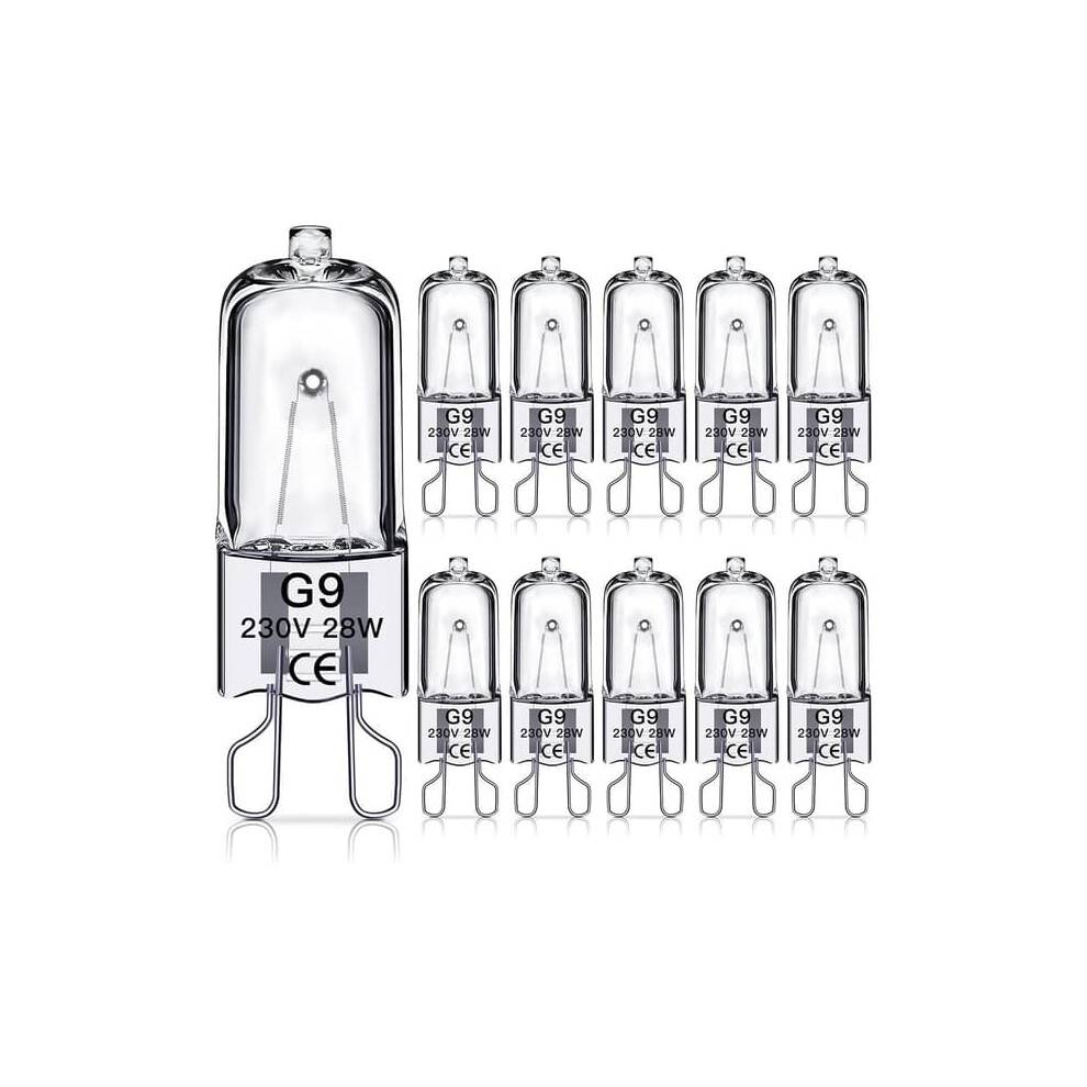 G9 halogenpærer 28W, 230V, 10-pak 28W 28W