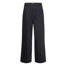 WEEKDAY Astro Linen Blend Trousers Black
