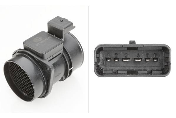 Luftmassemätare HELLA - nissan, opel, renault, vauxhall - OE 09 11 073, 1658000QAB, 16580-00QAB