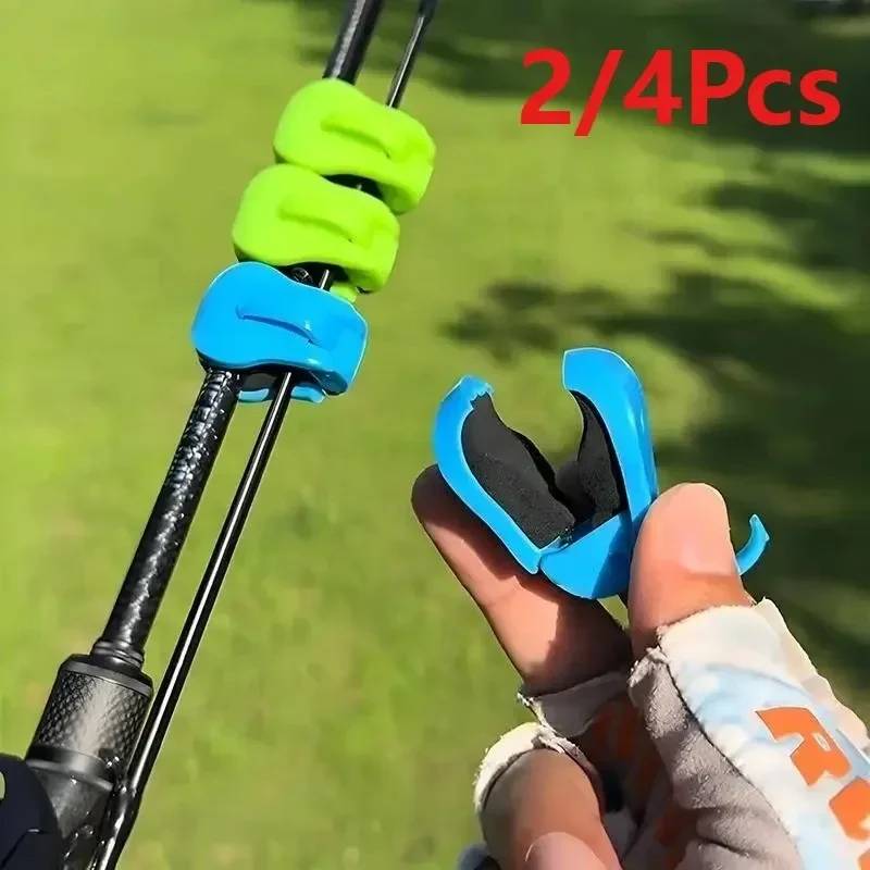 2/4PCS Quick-Attach Fishing Rod Clip Fixed Clip Fishing Functional Fishing Rod Holder Portable Detachable Beach Fishing Rod Clip