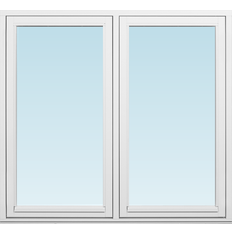 Svenska Fönster SF sidohängt fönster utåtgående 1280x1180mm  2-luft, insida trä utsida trä, 2-glas  (13x12)