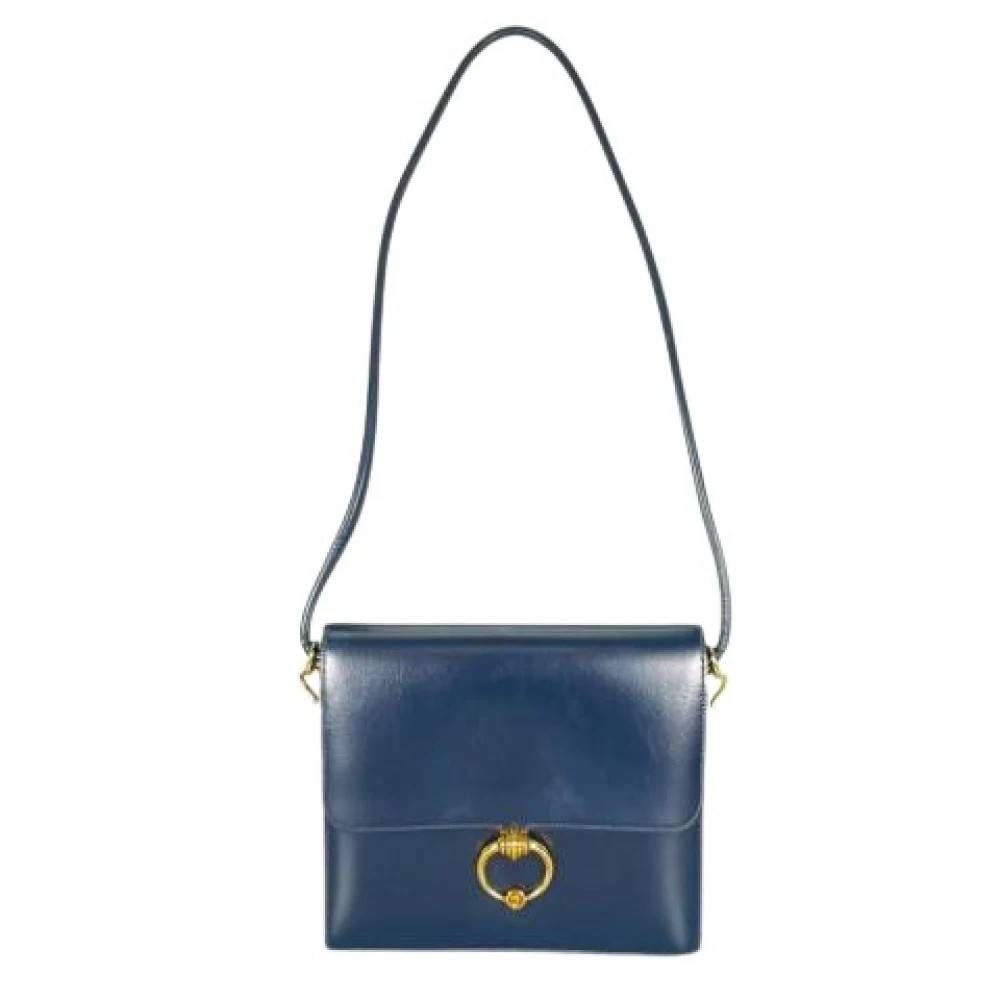 Hermès Vintage Pre-owned Vintage Skuldertaske - Vintage - Dame - Blå - ONE SIZE - Uld