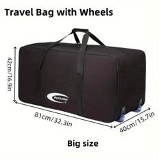 TEMU Wheeled Luggage Bag, Large Portable , , - Handles, Upgraded , For & Long , , , - ,