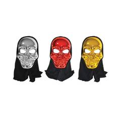 Skelet maske med hætte
