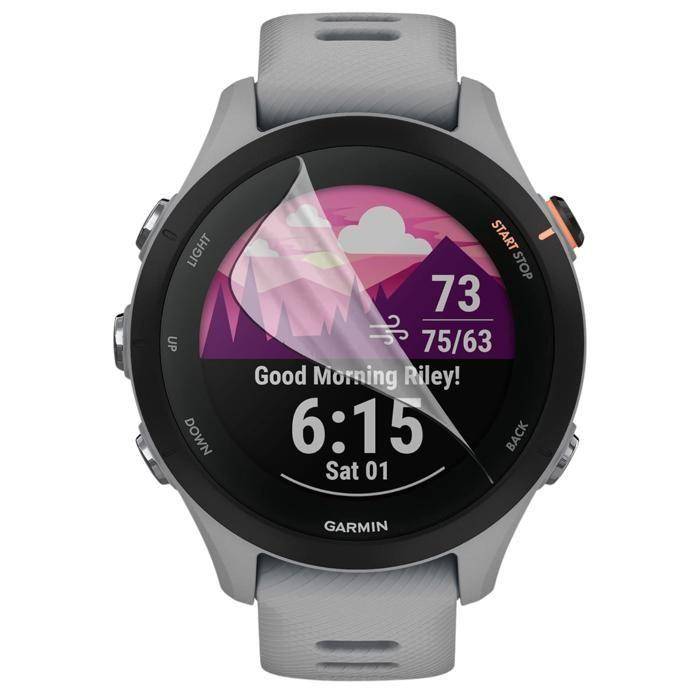 Screen Protector for Garmin Forerunner 255 Music [6 Pack] Ultra Thin Resistant Protective Plastic Film Phonillico
