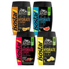 Isostar Hydrate & Perform Iso Drink – Elektrolyt Pulver, Geschmack: Orange, Zitrone, Cranberry & Grapefruit ( 4x400g )