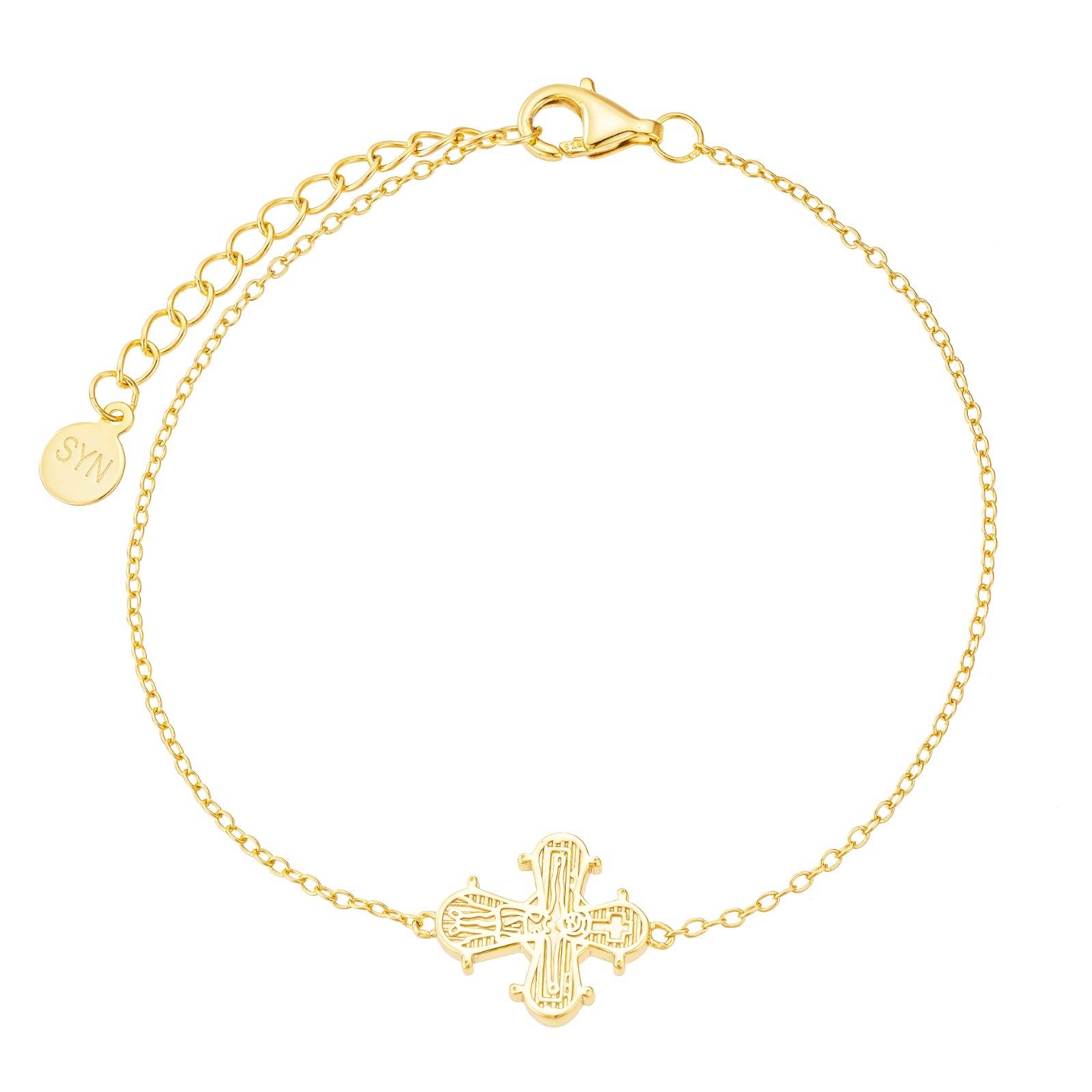 Copenhagen smykker - 18 kt forgyldt dagmarkors armbånd.