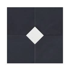 Klinker Octagon svart/vit 20x20cm