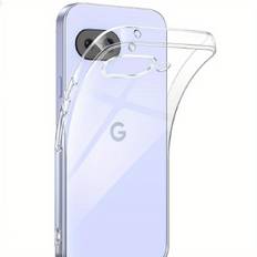 TEMU A Silicone Transparent Protective Case Suitable For Google Pixel 9a, Soft, Ultra-thin, Snug-fitting, Clear Plastic Silicone Phone Cover.