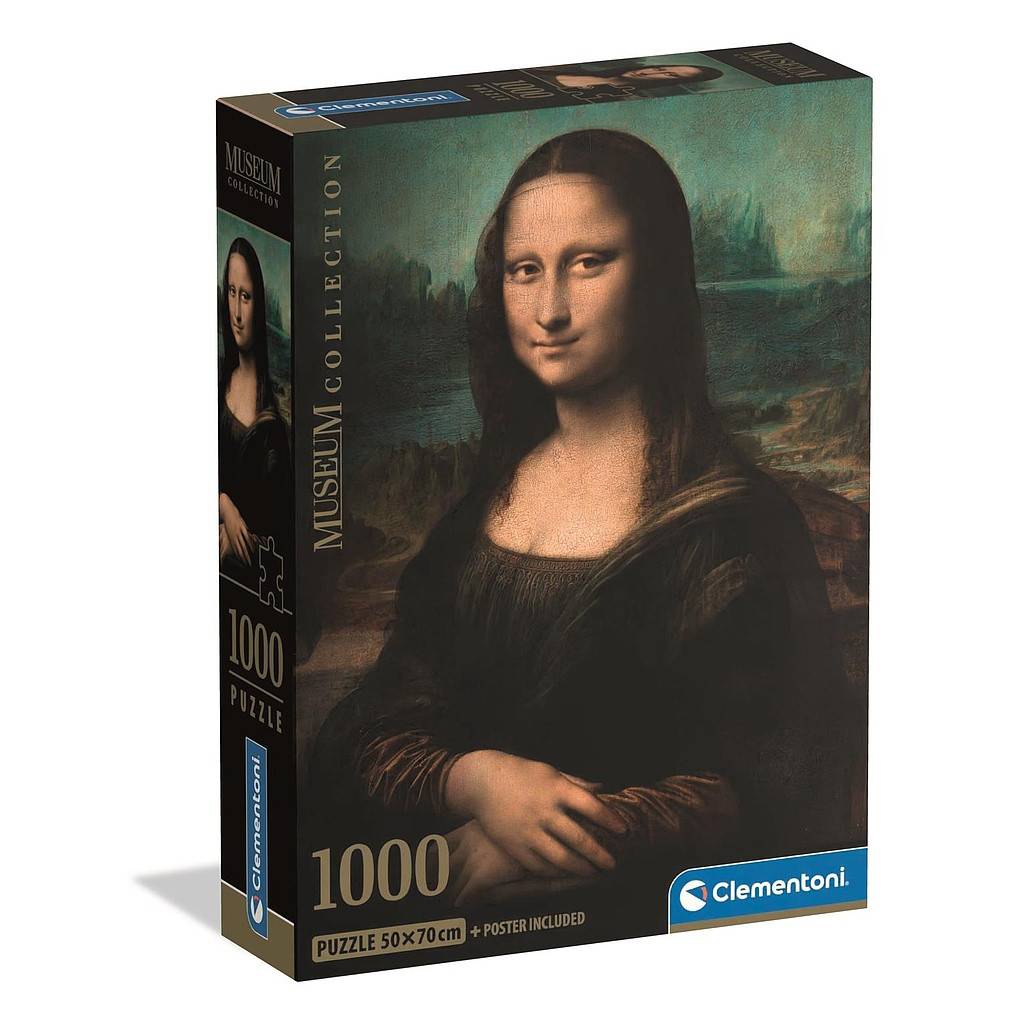 Art Mona Lisa 1000 bitars kompakt pussel Clementoni