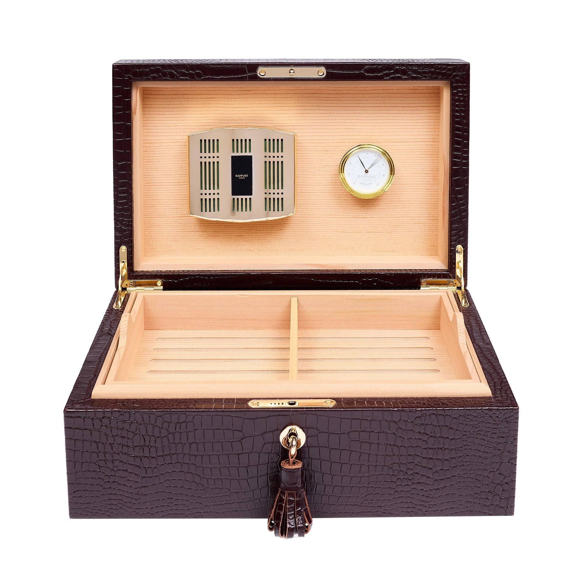 Rapport Brompton Brown Large Humidor