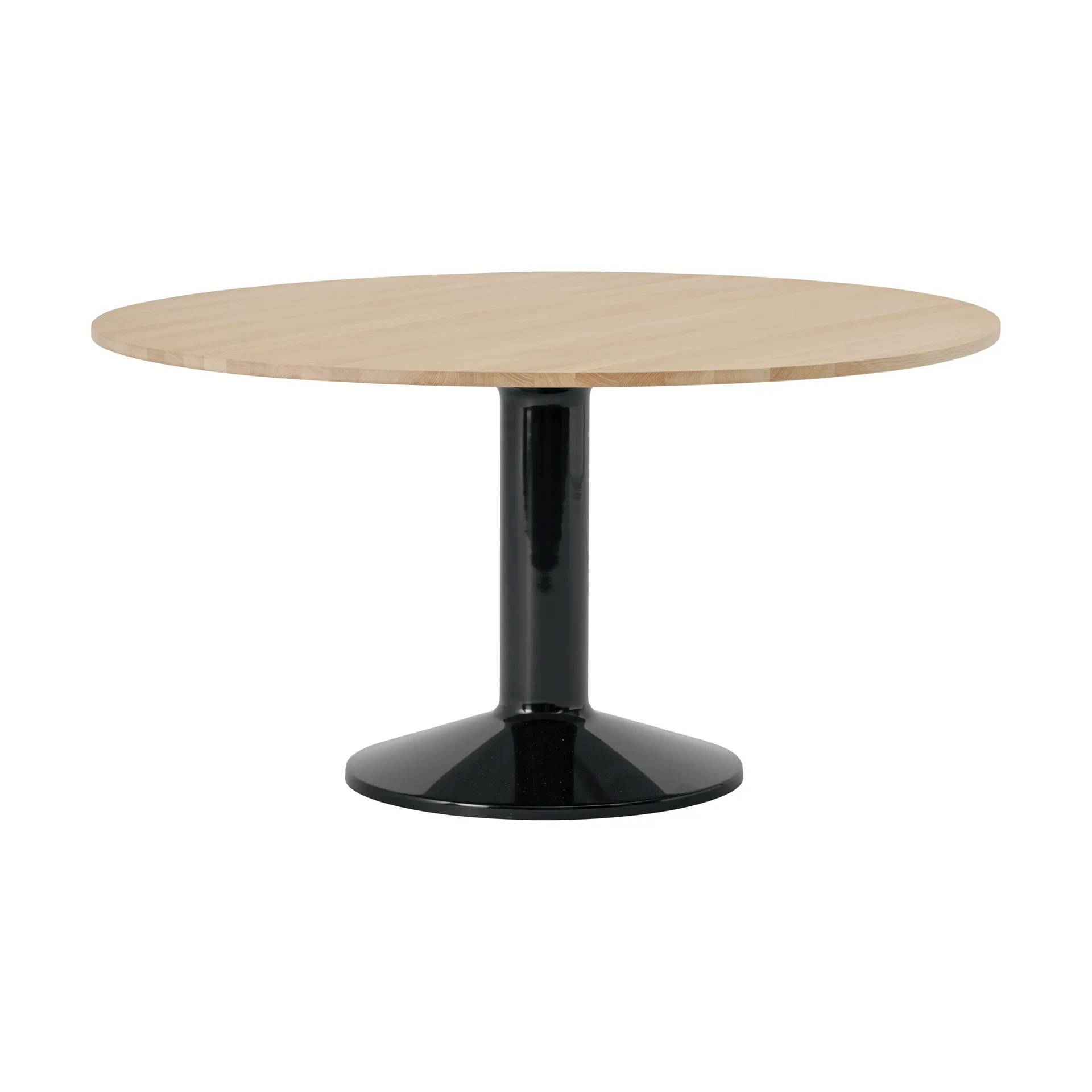Muuto Midst pelarbord Oiled oak-black, Ø140 cm - Beige