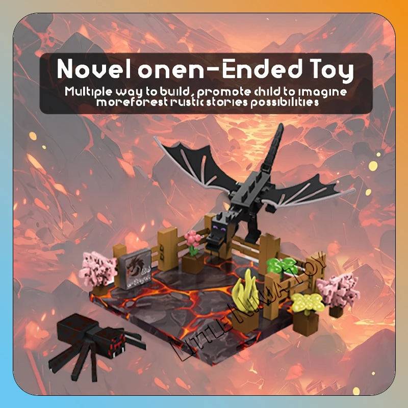 Z33001 Magnetic Cube Building Block Zoo Magnetic Base Assembly Ornament Set, children's educational magnetic toy - Z33008
