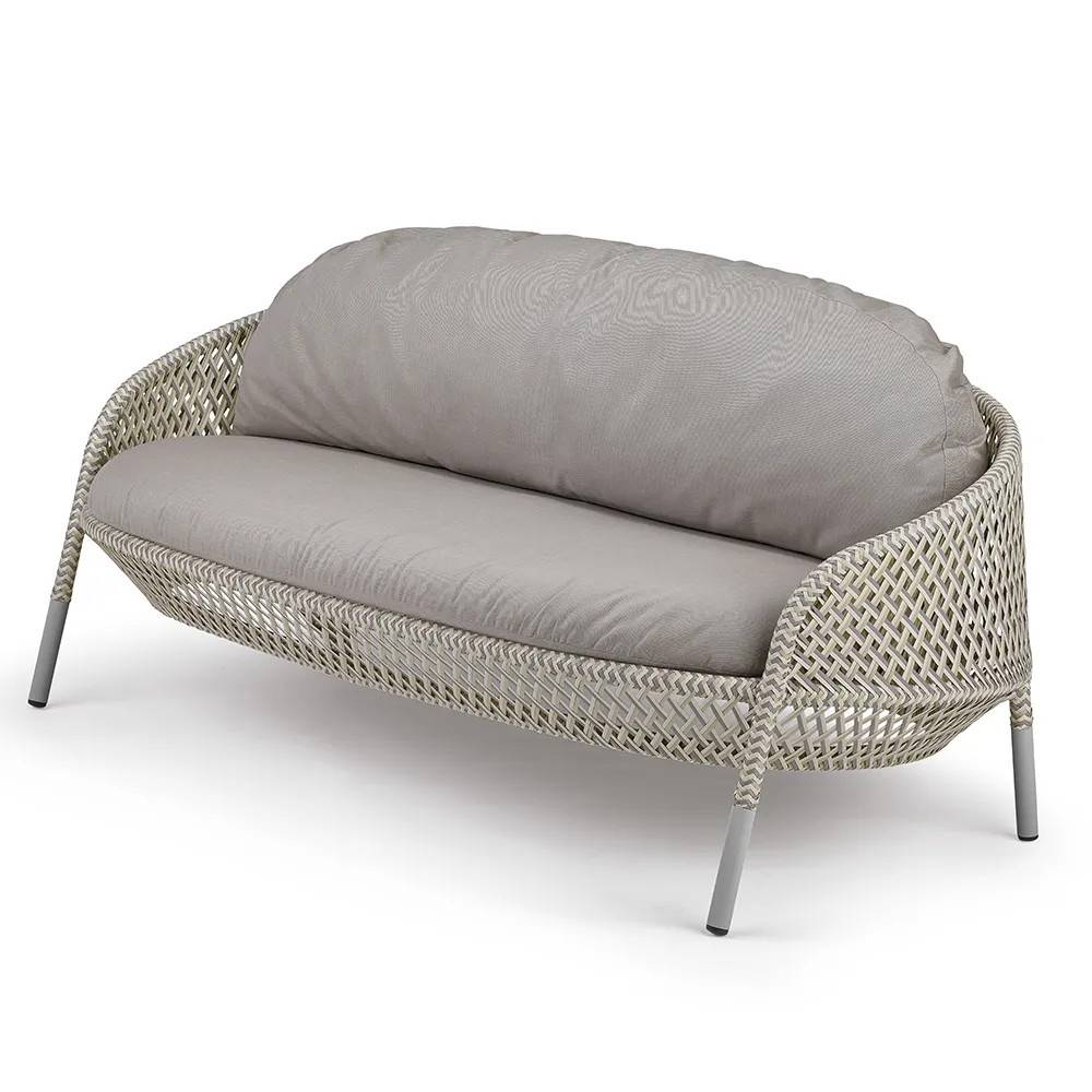 Dedon, AHNDA 2-sits soffa ABR lipari 0304 white quartz 0106