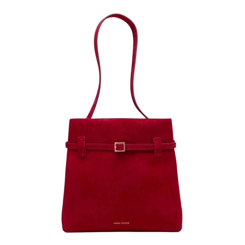 Manu Atelier Mini Tote du Jour - Tasker - Dame - Rød - ONE SIZE - Uld