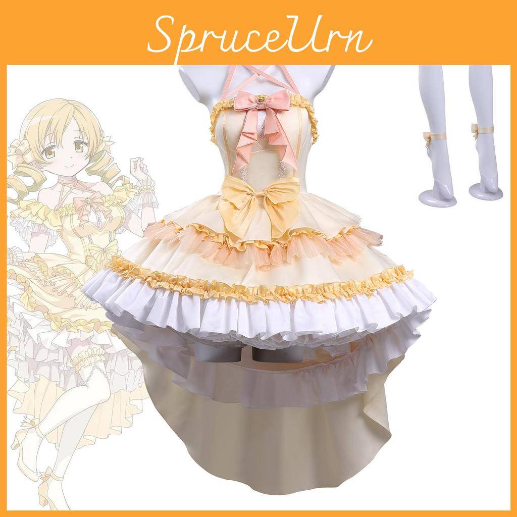 Puella Magi Madoka Magica Cosplay-dräkt Med Andningsaktivt Tyg För Anime-konvent cm white