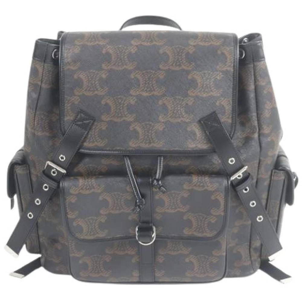 Celine Vintage Pre-owned Vintage Rygsæk - Vintage - Herre - Sort - ONE SIZE - Uld