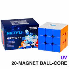 MoYu WeiLong WRM V9 3x3 20-Magnet Ball Core UV Coated Stickerless