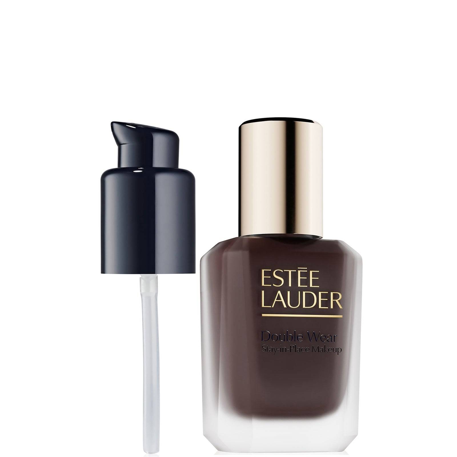 Estée Lauder Double Wear Longwear Matte Foundation SPF 10 & Pump Bundle (Various Shades) - 9N1 Ebony