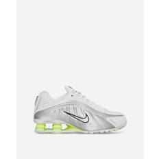 Women s Shox R4 Sneakers White / Metallic Silver / Volt - White - 7.5