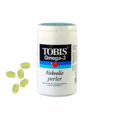 Tobis Fiskeolie Omega-3 500 mg - 200 stk. Perle kapsler