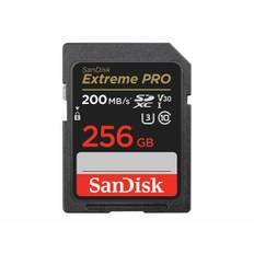 SanDisk Minneskort SDXC Extreme Pro 256GB 200MB/s UHS-I C10 V30 U3