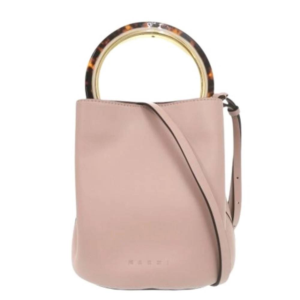 Marni Pre-owned Pre-owned Bucket Bag - Vintage - Dame - Lyserød - ONE SIZE - Uld
