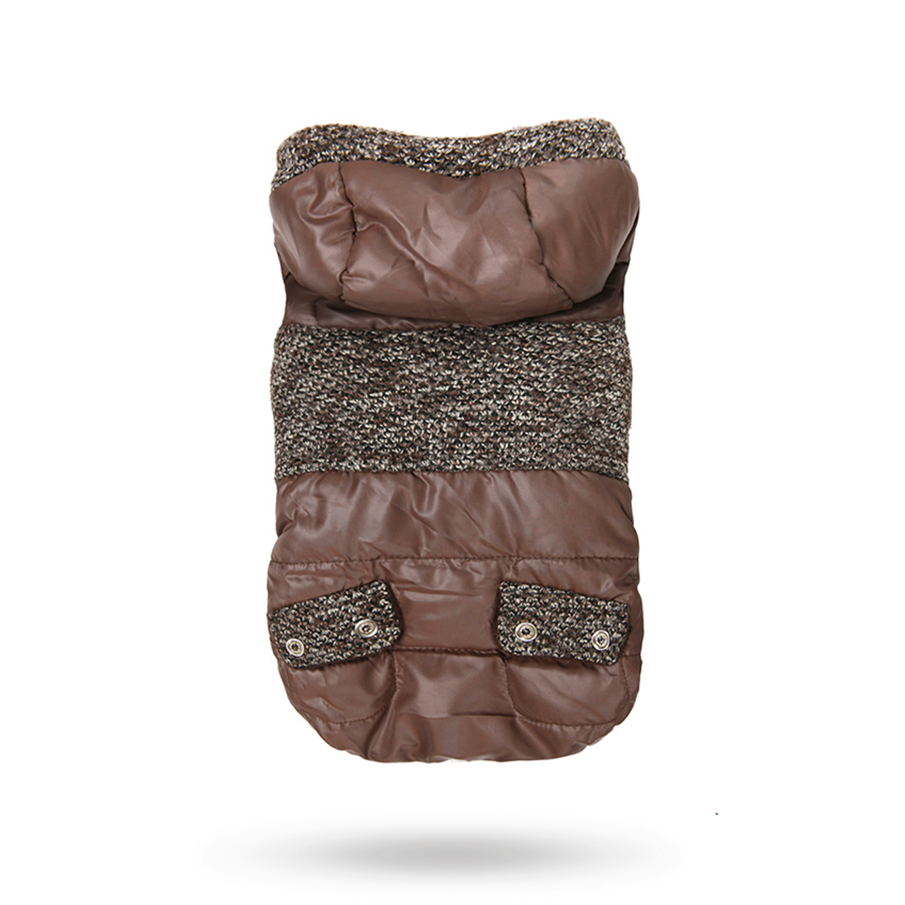 Delemere Tweed Trimmed Parka - Brown / Tan (xs)