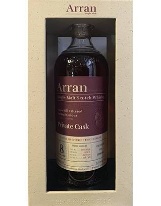 The Arran Single Malt Scotch Whisky Cask#2639, 57%