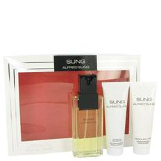 Alfred Sung Gift Set - 3.4 oz Eau De Toilette Spray + 2.5 oz Body Lotion + 2.5 oz Shower Gel Women