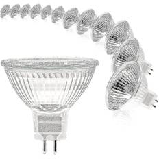 Mr16 Spot Pære, 12v 20w Pære, Gu5.3 Pære Dæmpbar, 2 Pin Halogen Pærer Varm Hvid 2700k, Pakke Med 12 (mr16-20w-12p) [xh]-Excel