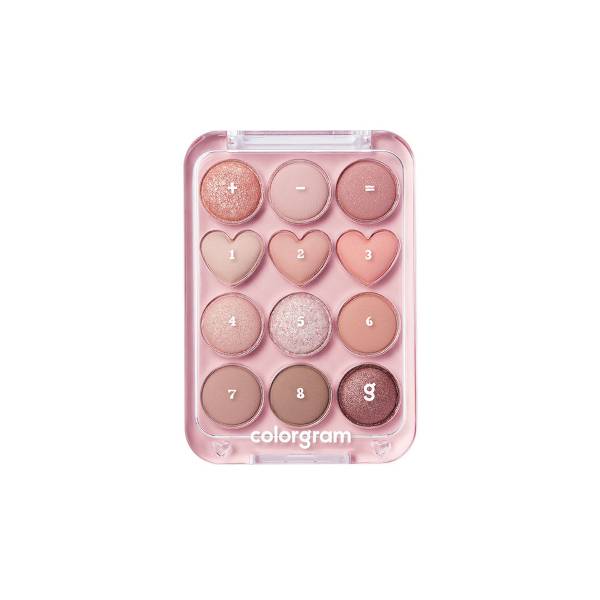 colorgram - Pin Point Eyeshadow Palette - 9.9g - 01 Peach + Coral = Love