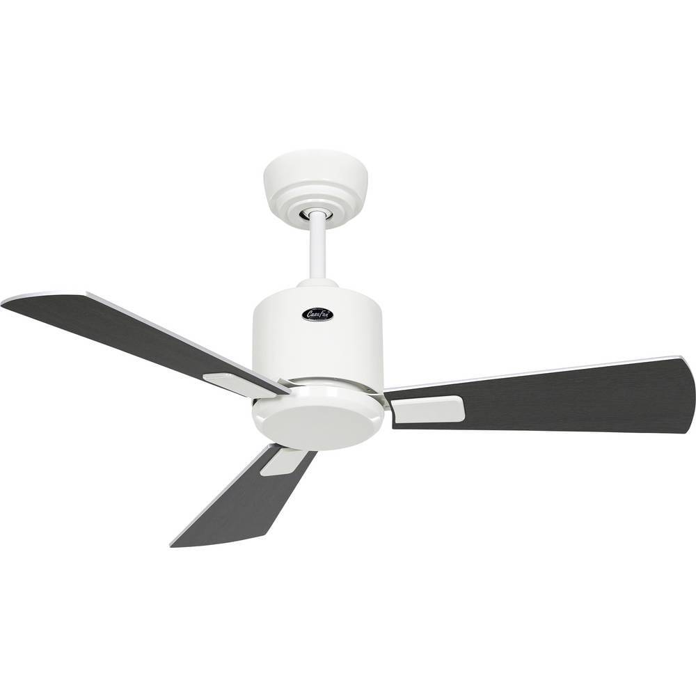 CasaFan ECO NEO III 92 WE-WN/SI WiFi Flügel Wenge/silber Takfläkt 12 W (Ø x H) 92 cm x 360 mm Vit med fjärrkontroll, Timer, Vinterdrift, Appstyrd
