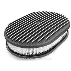 Luftrenare "Oval Aluminium" 12x2"
